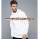 White mens slim fit gym wear pullover fitted gym hoodie blank no string custom plain white polyester cotton sport fleece hoodies